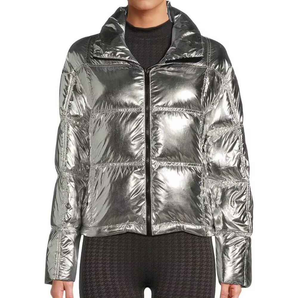 NWT - Antonio Melani Active Women's Silver Puffer Jacket Sz Small